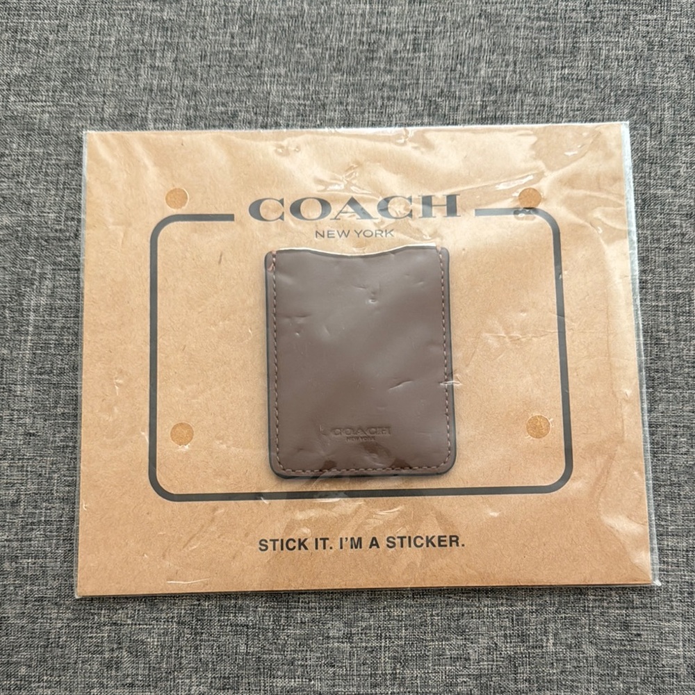 Coach Leather cellphone Card Holder Accessory